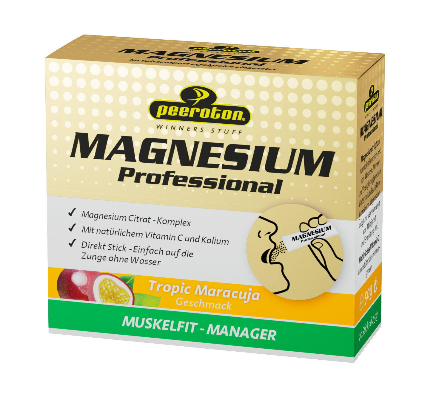 Peeroton Magnesium Sticks Tropic Maracuja // 20 Sticks